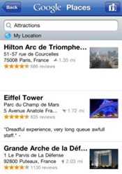 Google adapte son logiciel Places à l'iPhone